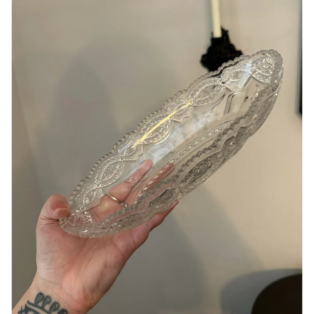 Vintage Glass Crystal Dish